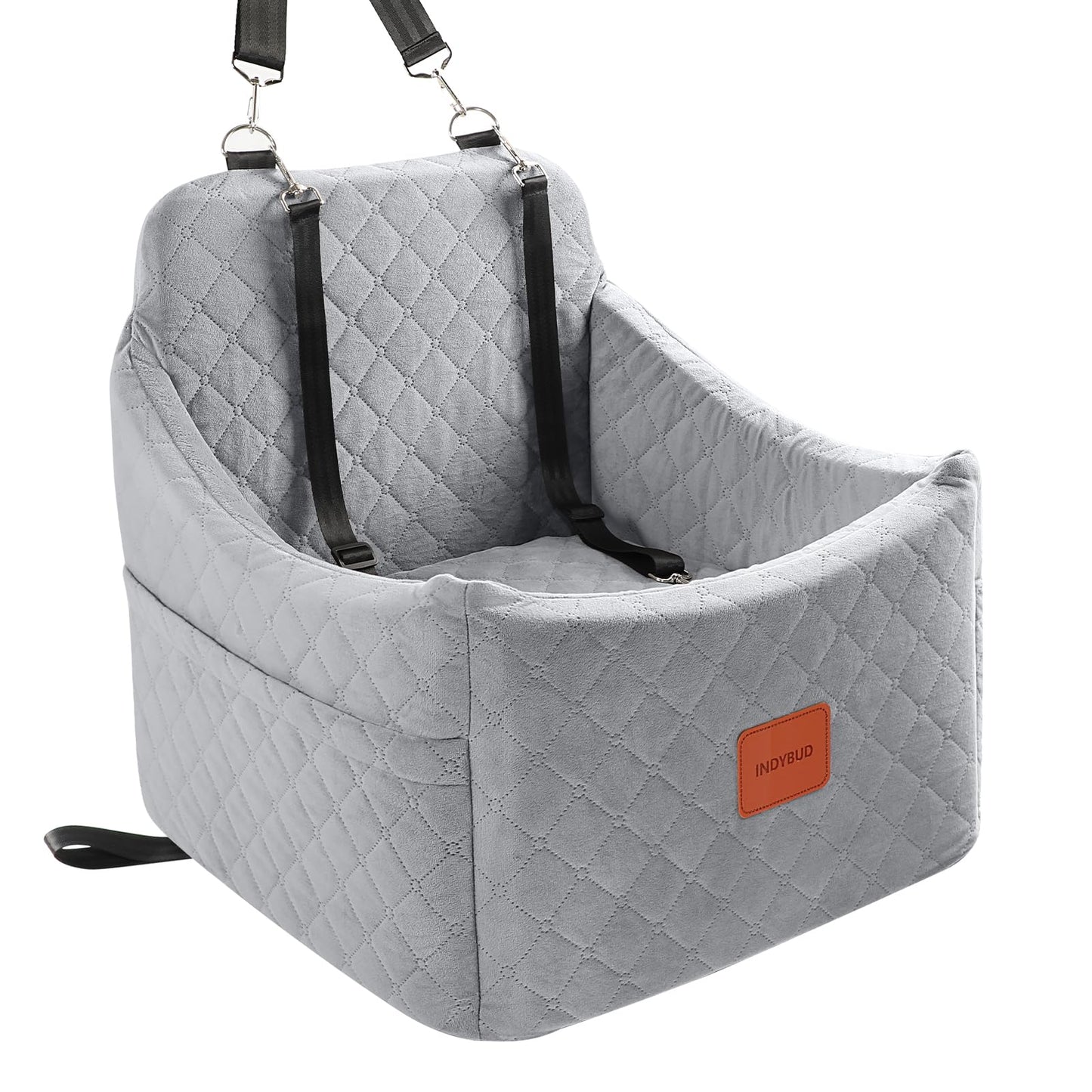 INDYBUD Dog Car Seat for Small/Medium Dogs up to Memory Foam Seat