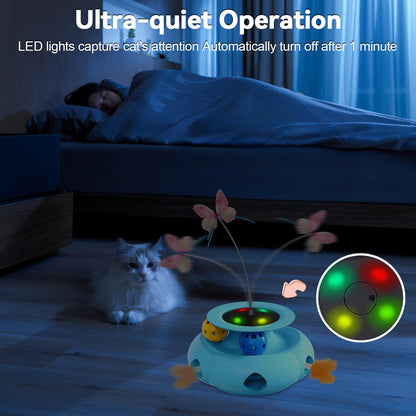 Xuyub 3in1 Interactive Cat Toys for Indoor Cats Balls