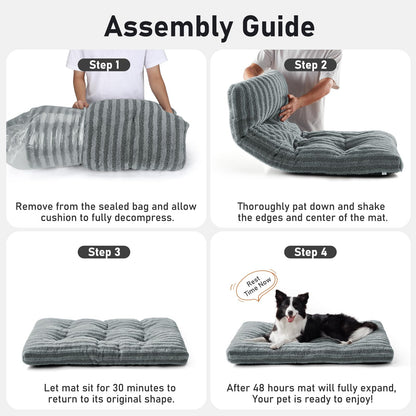 FURTIME Washable Dog Bed Medium Size Dogs, Deluxe Dog Crate Beds Bed