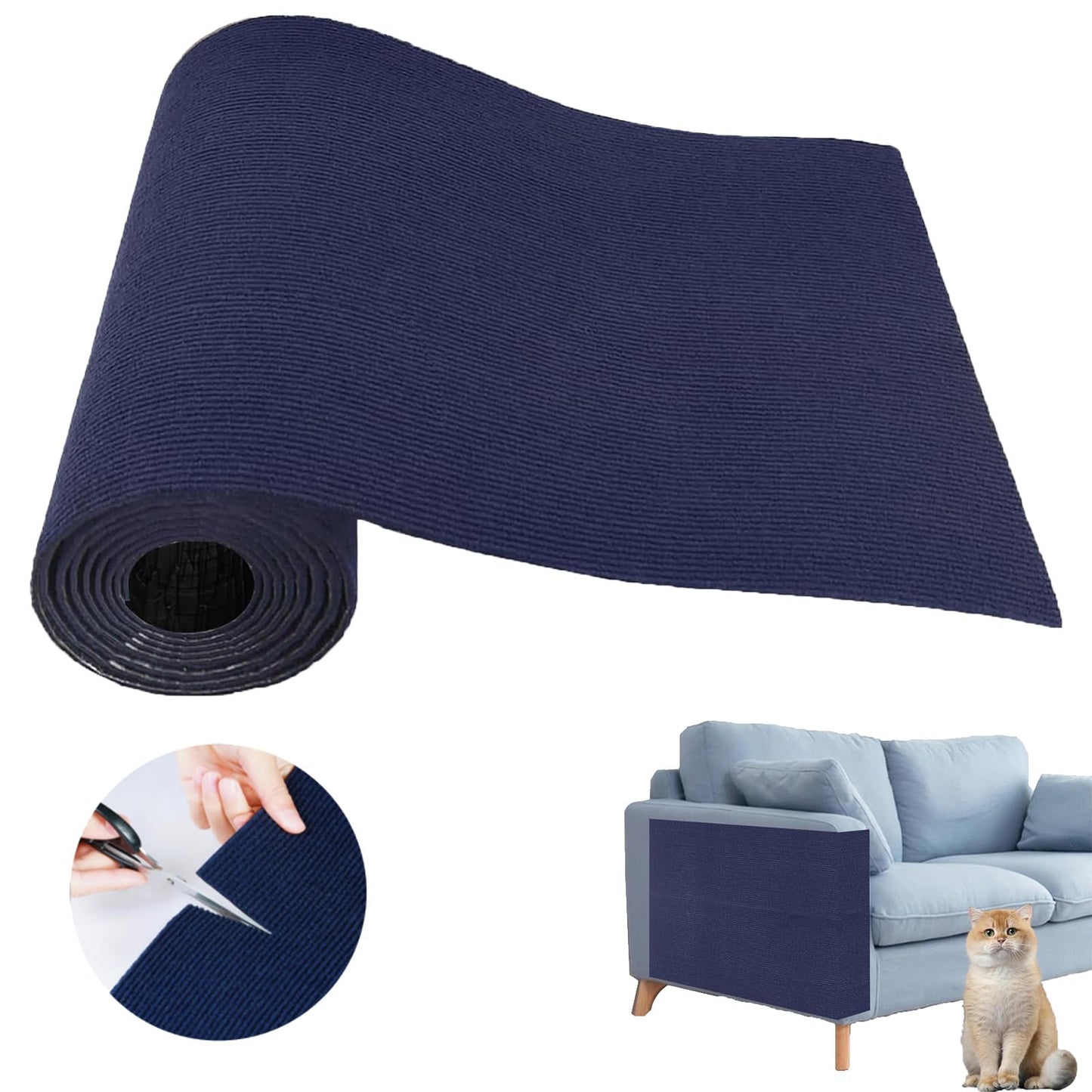 Cat Scratch Couch Furniture Protector, Adhesive Cat Scratch Pad