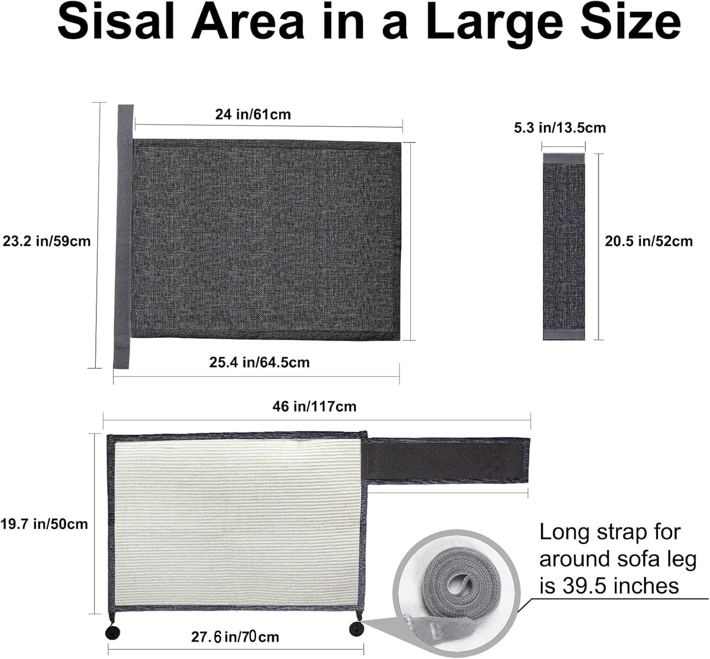 Upgraded Cat Scratch Furniture Couch Protector with Furniture