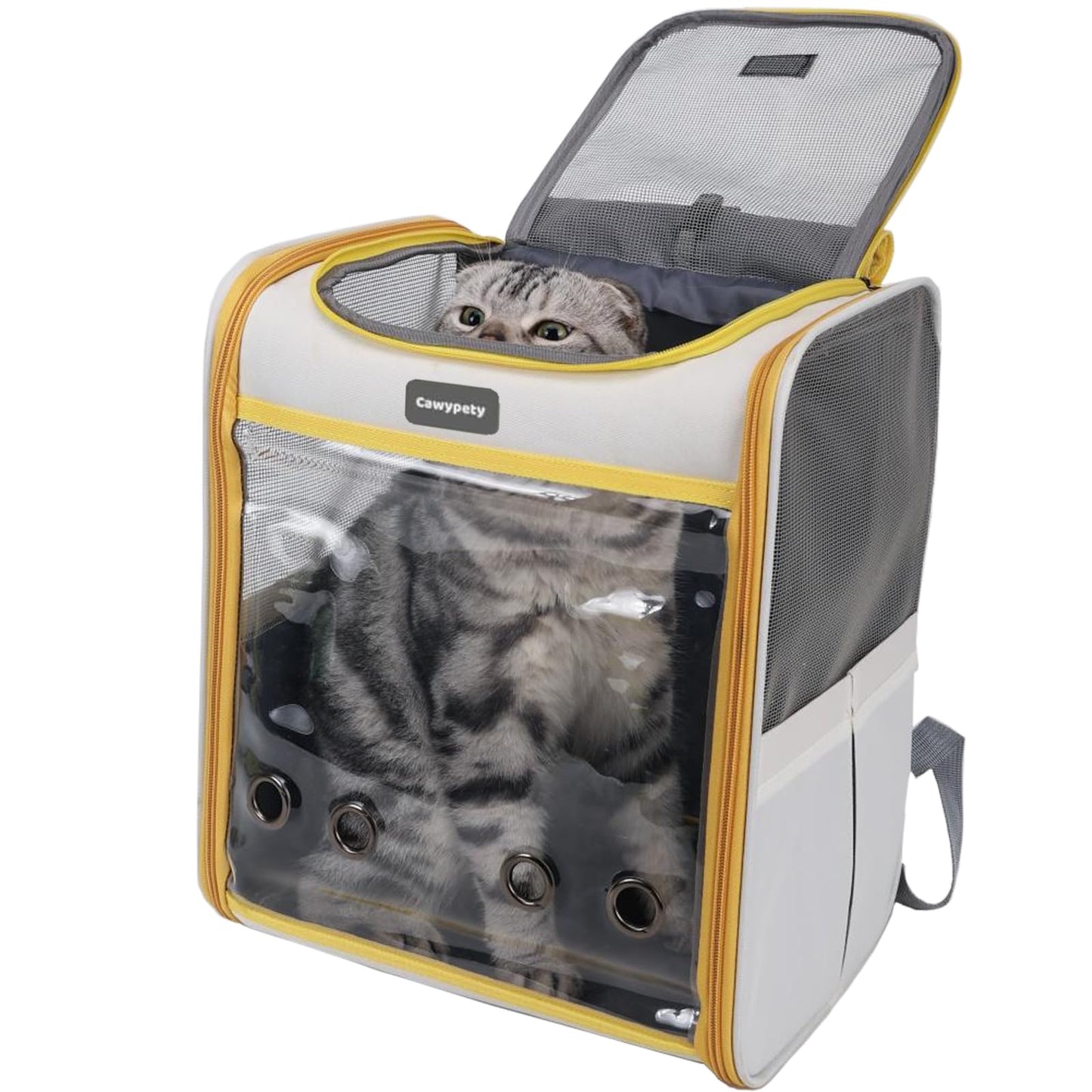 Cawypety Cat Backpack Carrier, Collapsible and Breathability Bag