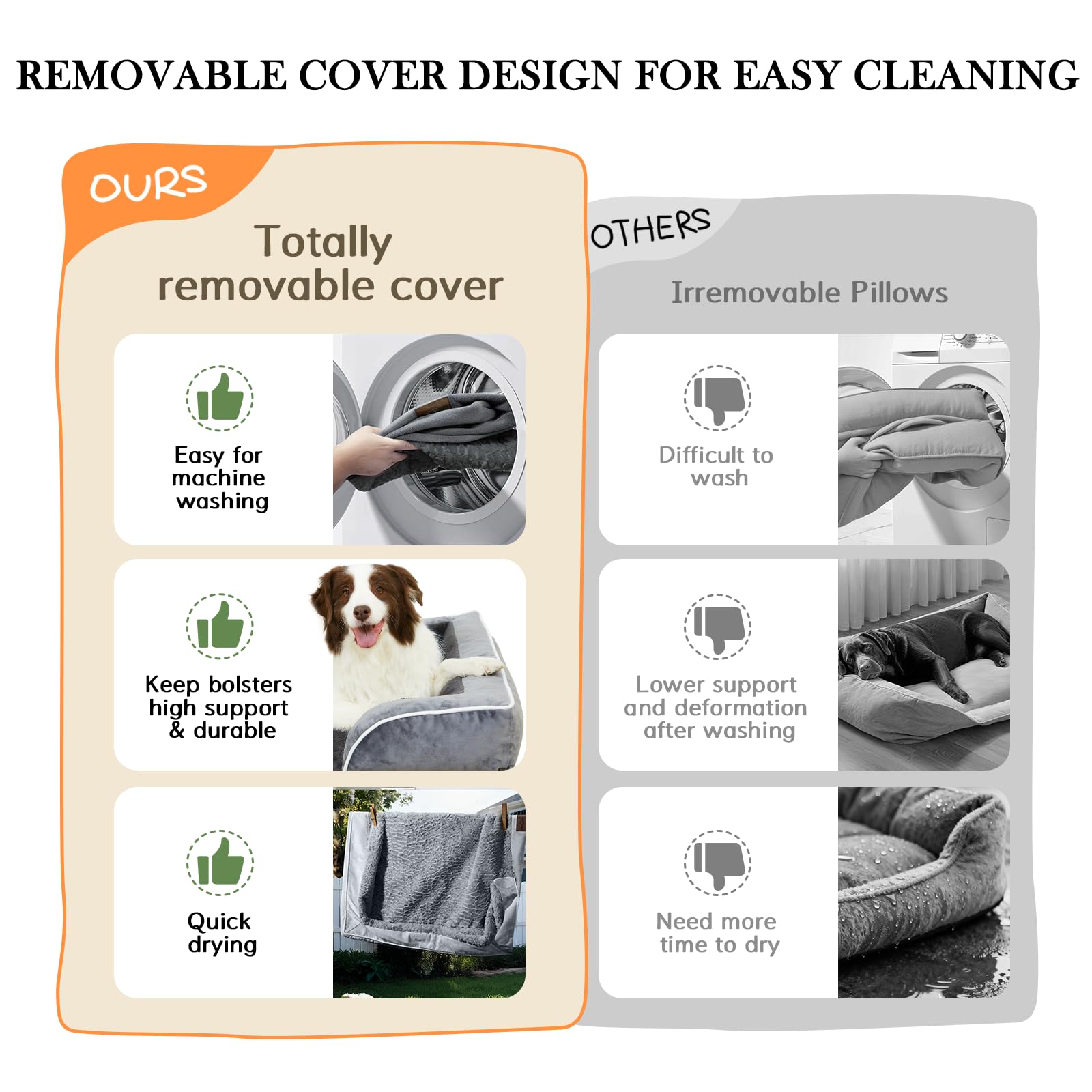 Comfort Expression Orthopedic Dog Bed for Extra Large Dogs Bed