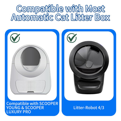 120 Pack Automatic Litter Box Liners, Compatible with SCOOPER Box