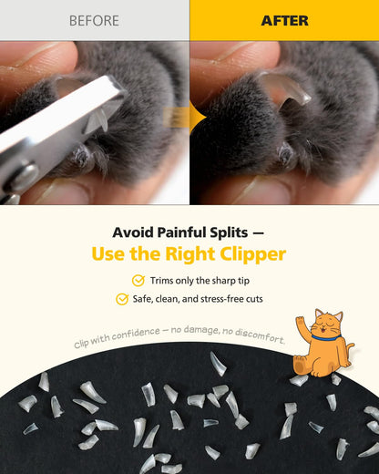[PETHROOM] Cat Nail Clipper Trimmer for Indoor Cats with Clipper