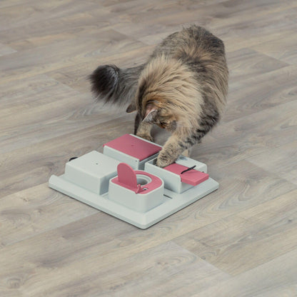 TRIXIE Cat Activity Poker Box Strategy Game Interactive Puzzle Toy