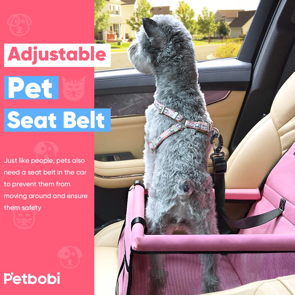 Petbobi Pet Reinforce Car Booster Seat for Dog Cat Portable Bag