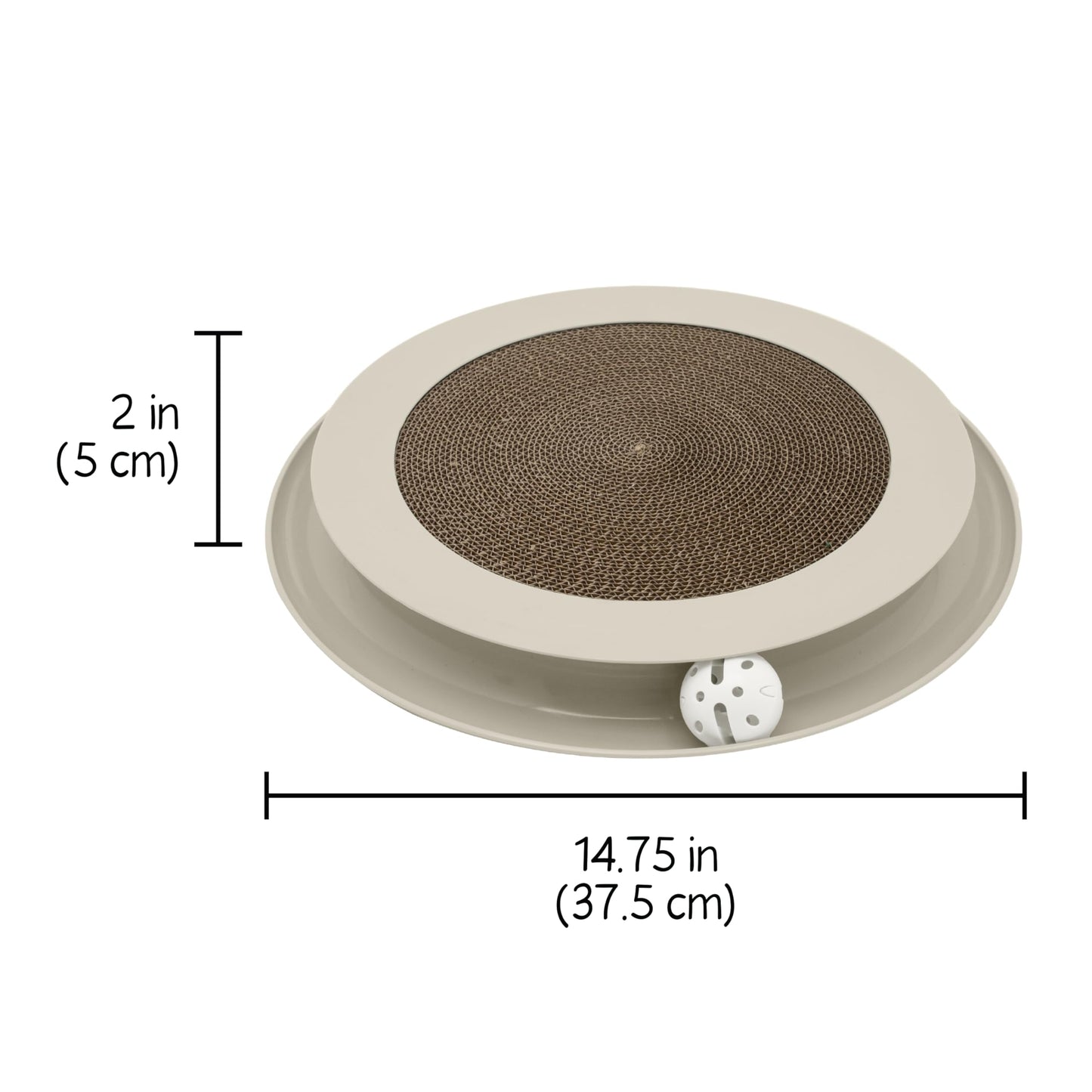 Kitty City Round Swat Ball Track Cat Toy with Scratcher, Ball