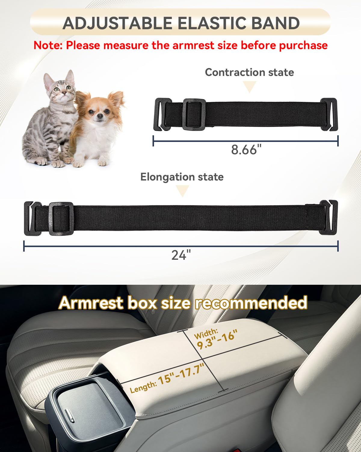 PETSFIT Dog Car Seats for Small Dogs with Safe Protection Hooks, Seat