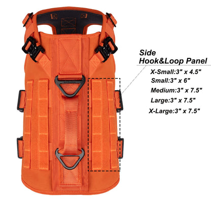 ICEFANG GN3 Tactical Dog Harness with 6X Buckle,Dog Molle Vest
