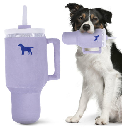 PUPROAR Pup Cup Tumbler Dog Toy, Cute Girl Dog Toys and Birthday Plush