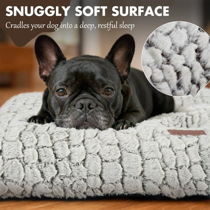 Dog Bed Crate Pad Soft Fluffy Pet Cushion Mat Anti-Slip Comfy Kennel