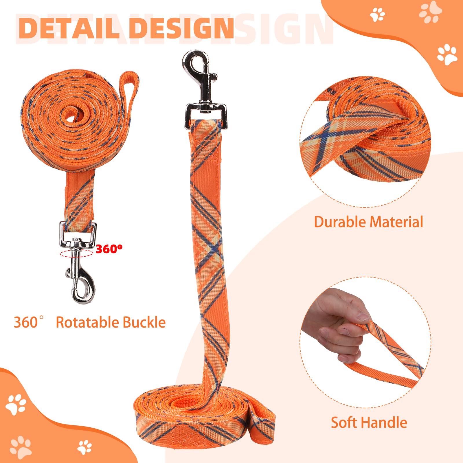 KOOLTAIL Thanksgiving Dog Harness for Small Medium Dogs,Dog Harness