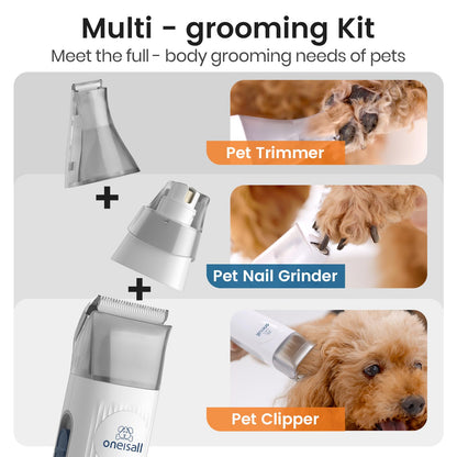 oneisall Dog Grooming Vacuum, Pet Grooming Vacuum with Clipper Clipper
