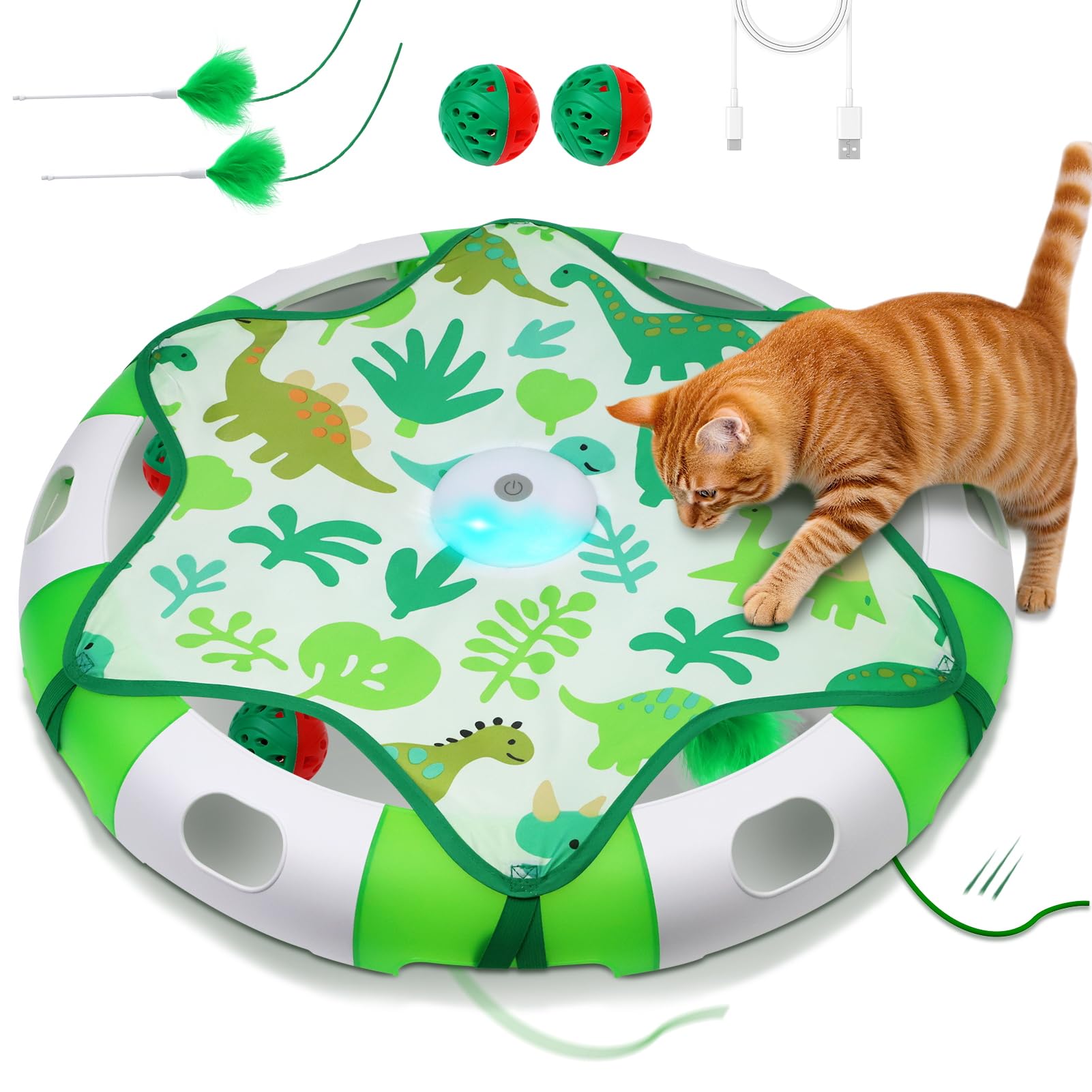 Cat Toys for Indoor Cats, Interactive Automatic Hide and Seek Toy