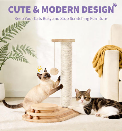 Made4Pets Cat Scratching Post Cat Scratcher Kitten Toys for Scratcher