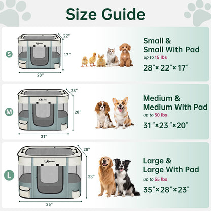 Dog Playpen,Cat Pet Puppy Pen,Portable Playpens for Dogs Indoor Crate