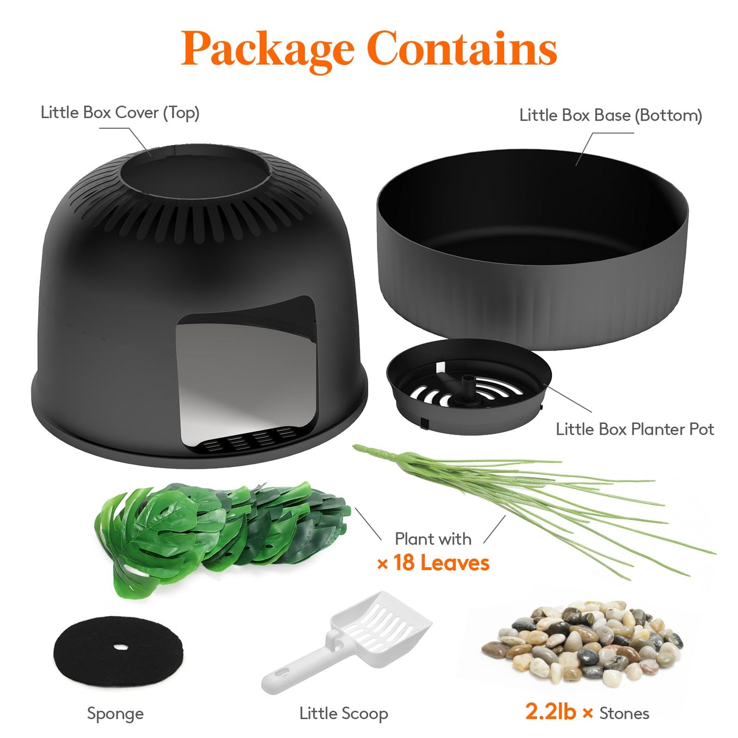 Lifewit Cat Litter Box, Hidden Enclosure Litter Tray with Odor Tray