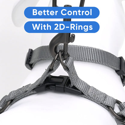 Pawtitas Solid Step-in Dog Harness Adjustable No-Pull Vest for Harness