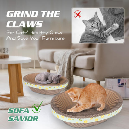 2pc Set Includes 1 X 19.5 Large + 1 X 14.96 Cute Cat Scratcher