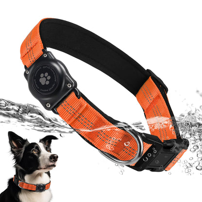 Upgraded AirTag Dog Collar, IP68 Waterproof Air Tag Dog Collar Collar