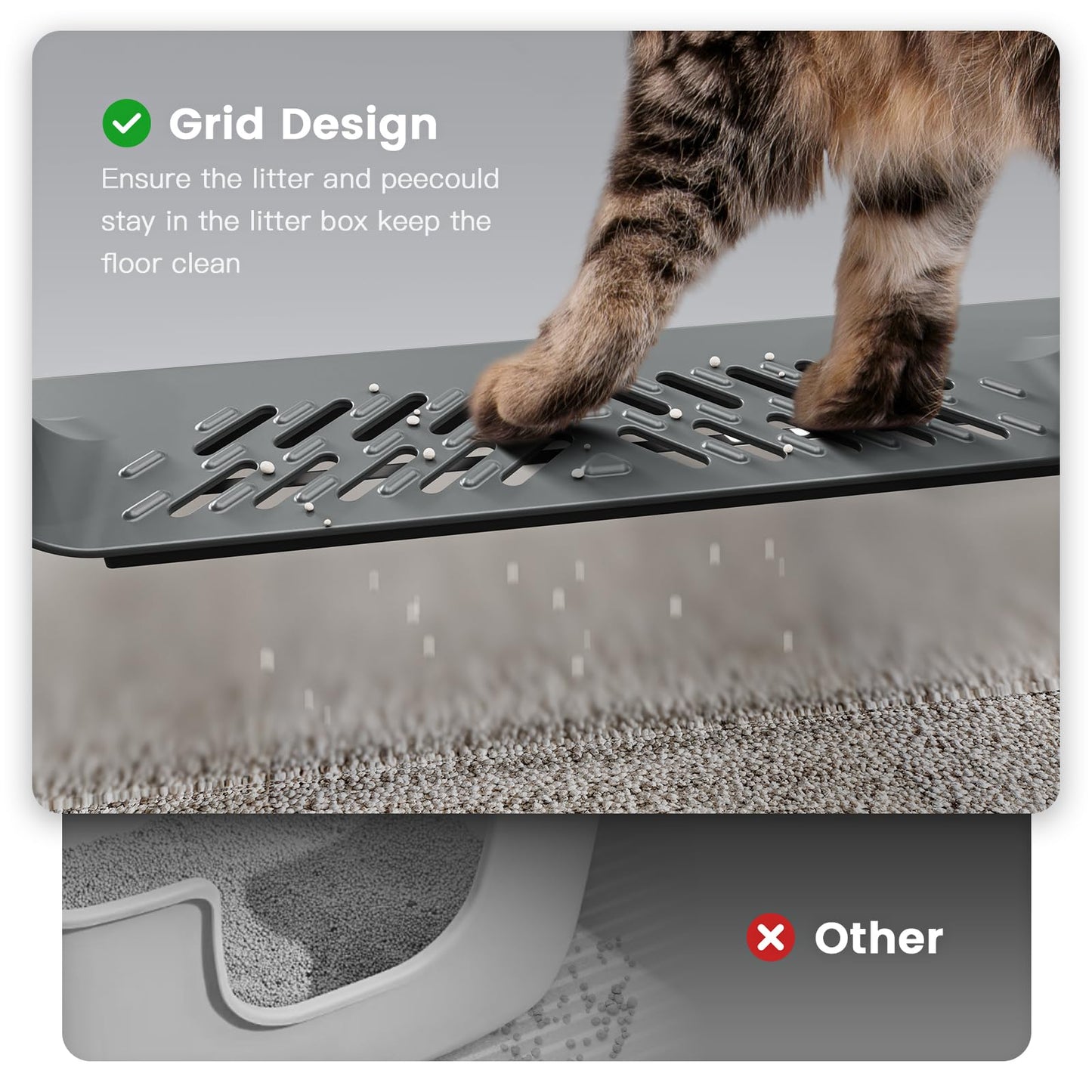 XXXL Stainless Steel Cat Litter Box with High Sides, 28" L x 20" W Box