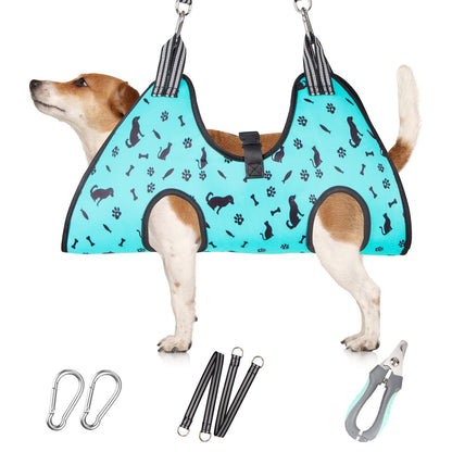 ATESON Dog Grooming Hammock Pet Harness for Grooming, Dog Sling