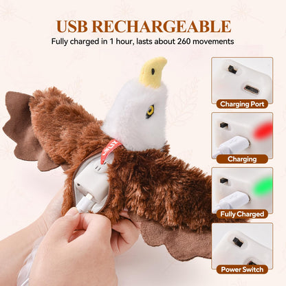 LIFLIX Flappy Bird Cat Toy, Interactive Flapping Chirping Cat Toys