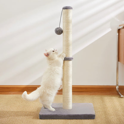 MeowHomm 32'' Tall Cat Scratching Post Cat Scratcher with Scratcher