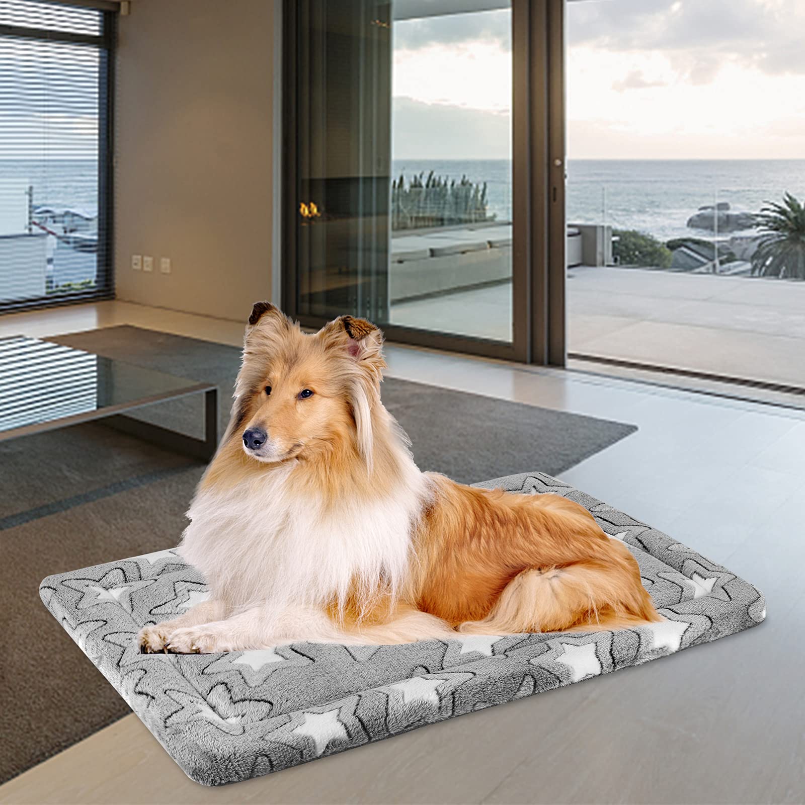 EMPSIGN Fancy Dog Bed Mat, Pet Bed Pad Reversible (Cool Warm), Bed