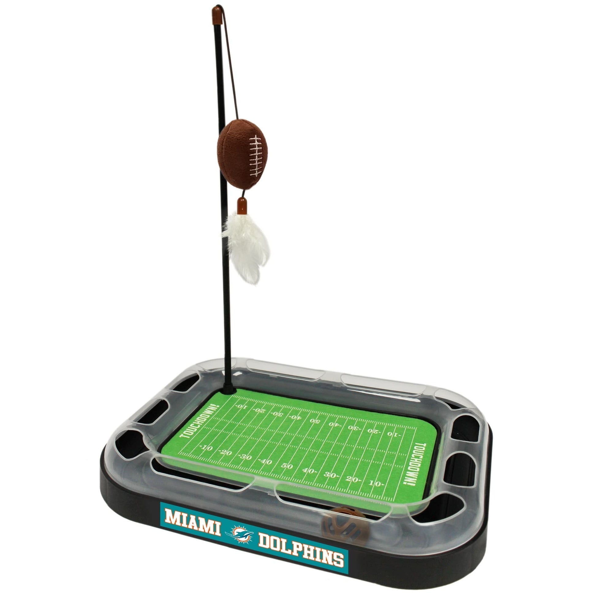 Cat Football Field NFL MIAMI DOLPHINS FOOTBALL FIELD CAT SCRATCHER TOY