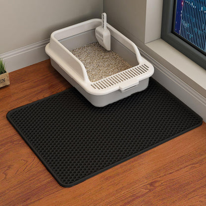 HCY&WLD Cat Litter Mat, 45x26/35x24/30x22/ Double Layer Cat Litter Box