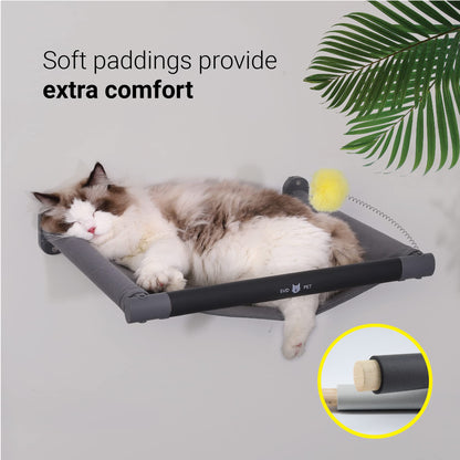 SVD.PET Cat Hammock Wall Mounted with Toy, Soft Padded Comfortable Toy