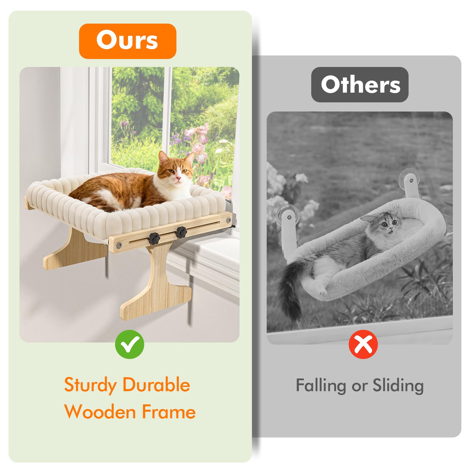 Cat Perch for Window XiaZ Cats Hammock Indoor Cat Bed for Window Bed
