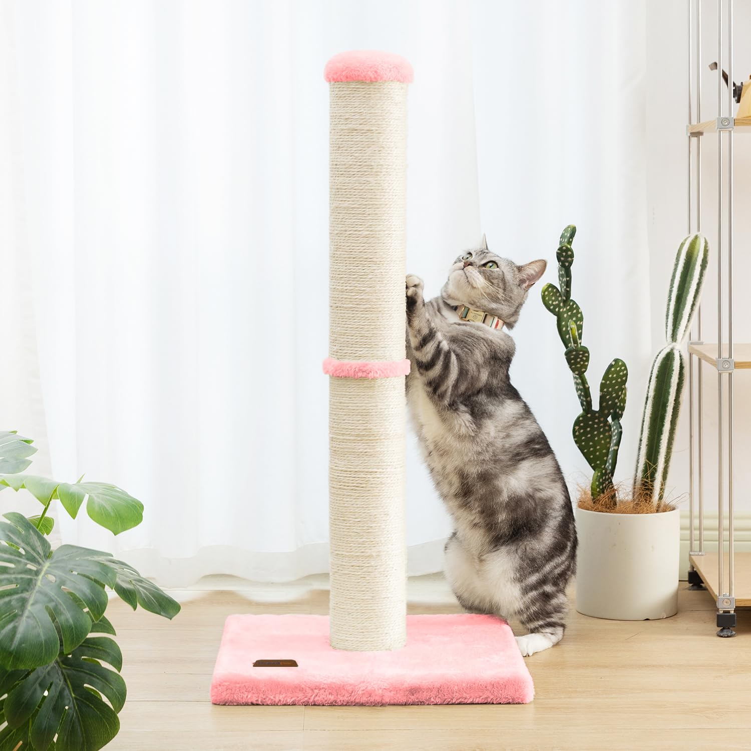 Karolpar Cat Scratching Post with Natural Sisal Rope Large Tree