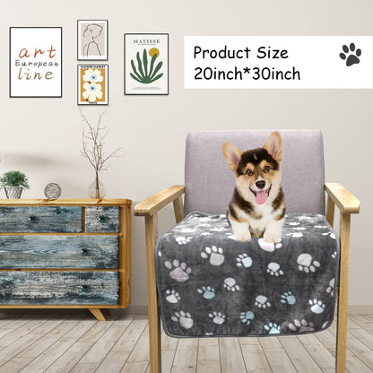 Rezutan Upgraded Dog Blankets for Medium Dogs, 3 Pack Dog Cat Crate