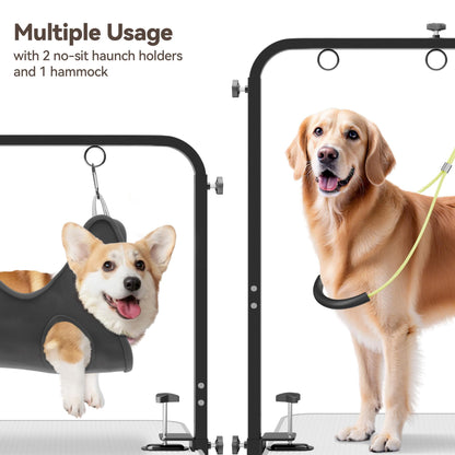 Adjustable Pet Grooming Arm for Table: 42" Height 27"-39" Width, Clamp