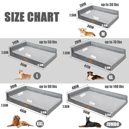 Patas Lague Orthopedic XL Dog Bed Large Sized Dog X28'', Bed