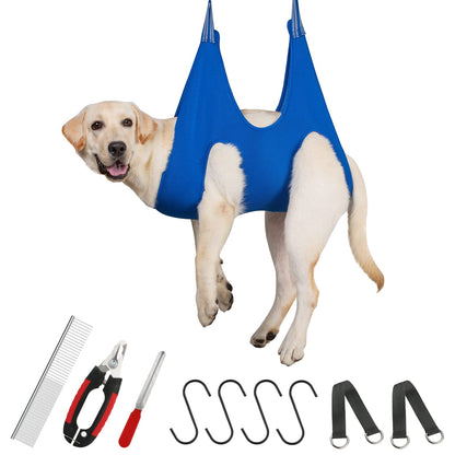 Guzekier Dog Grooming Hammock for Trim Nail, Dog Sling for Grooming