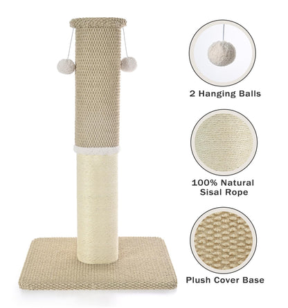 Made4Pets Tall Cat Scratching Post, Heavy Duty and Thicker Posts