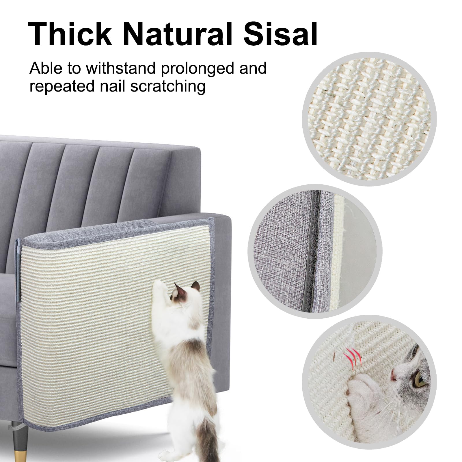 Upgraded Cat Scratch Furniture Protector,Cat Scratch Sofa Furniture