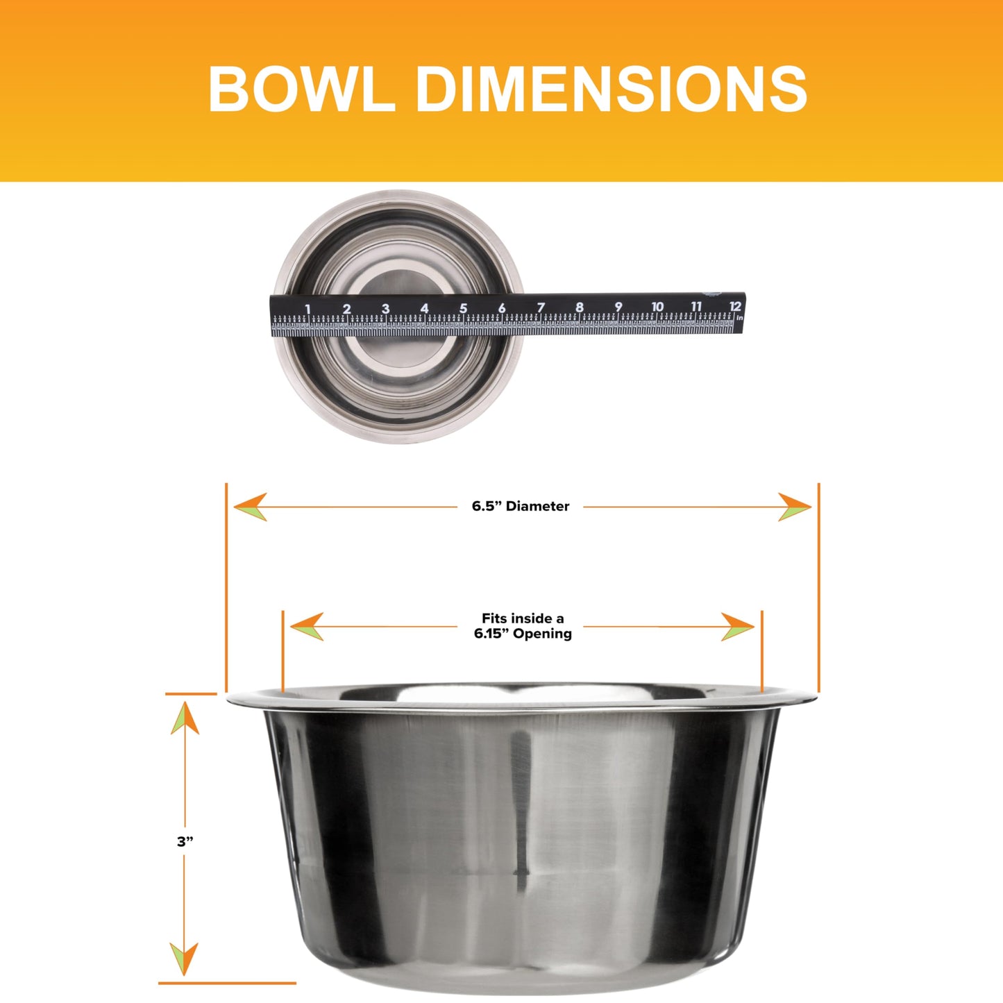 Neater Pet Brands 5 Cup Stainless Steel Dog Bowls, Set of 2 Bowl