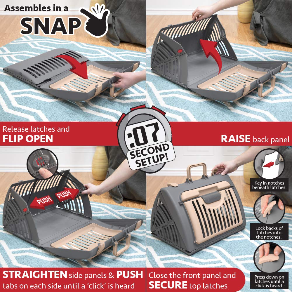SportPet Designs Foldable Travel Cat Carrier Front Door Carrier