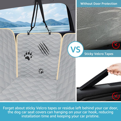 Lassie Dog Car Seat Covers for Back Seat with 2 Seat Belts, Seat