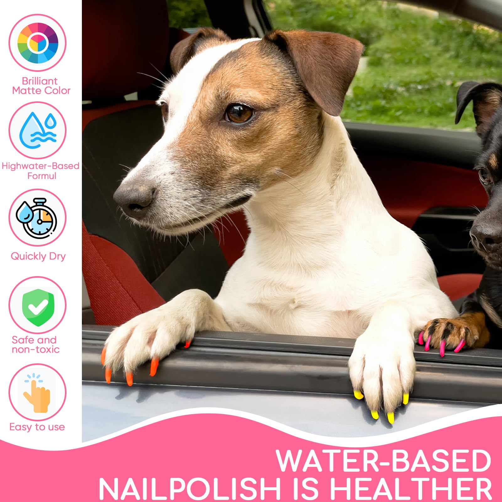 OLINGYOU Dog Nail Polish， Dog Nail Polish Pens Quick Dry-20 Colors Set