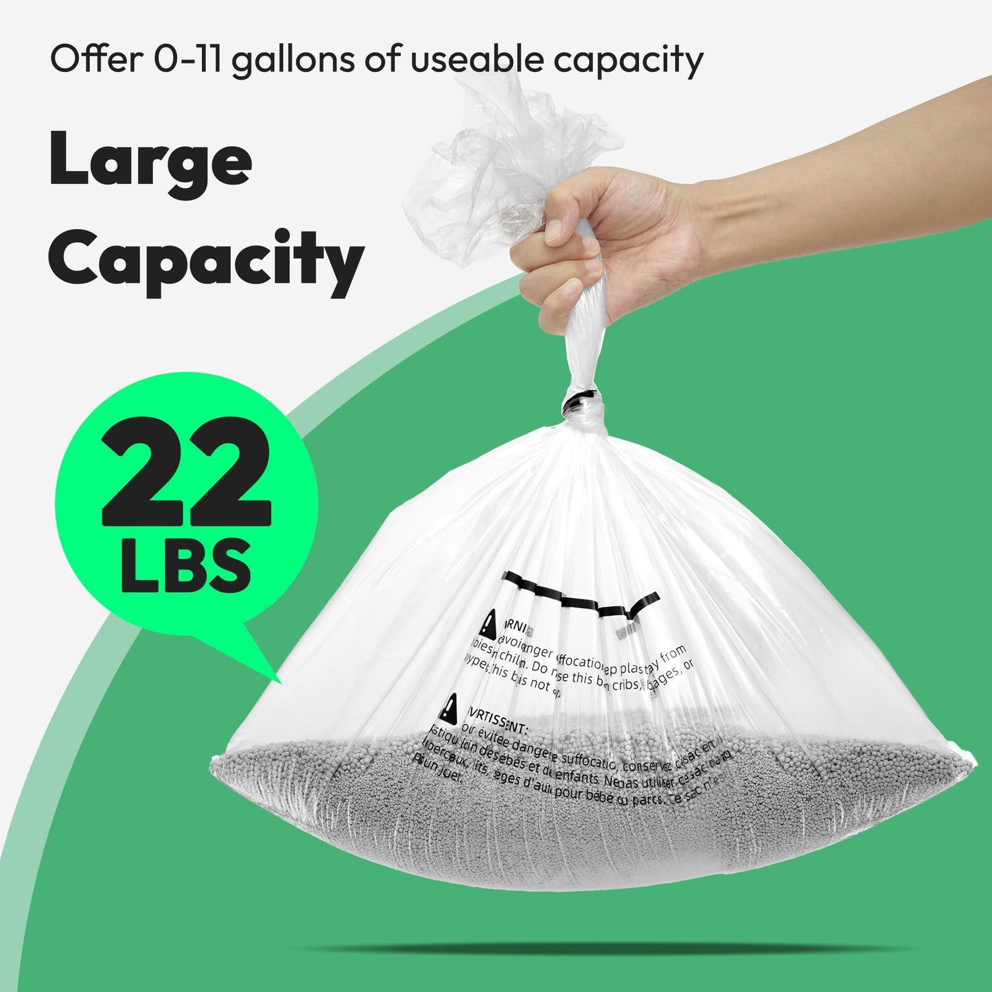 AMOGOGOPET Waste Bags, Compatible with Litter Robot 4/5/3, 50 Pack Box