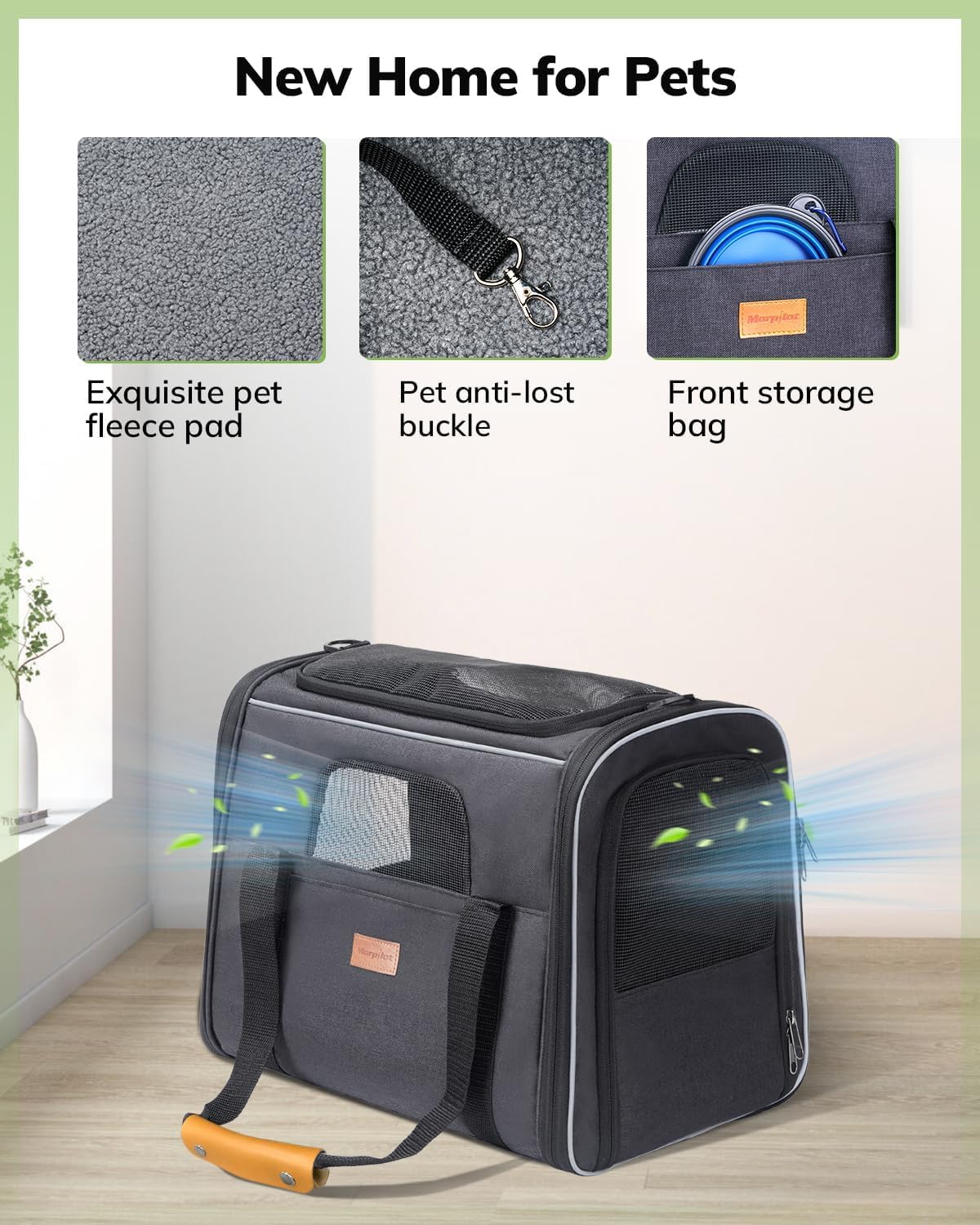 Morpilot Cat Carrier Cat Carrier Soft for Medium or Large Carriers