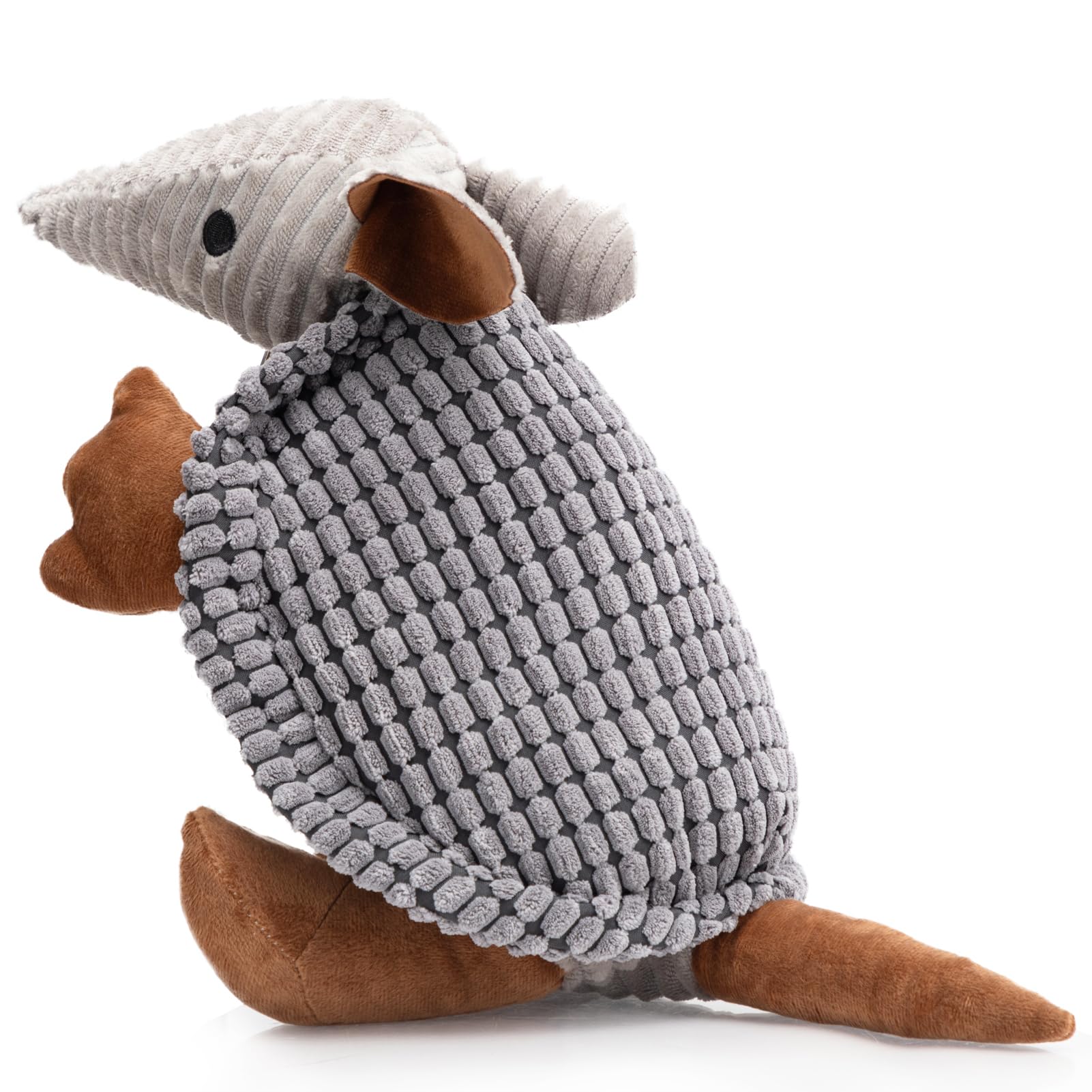 Hollypet Plush Dog Squeaky Toy Stuffed Armadillo Animal Pet Puppy Chew