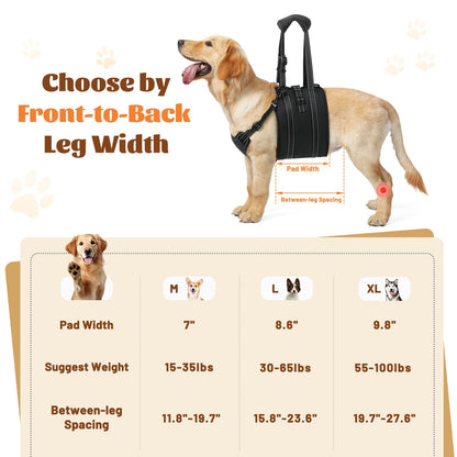 NOYAL Dog Lift Harness Sling Adjustable Pet Carrier for Senior