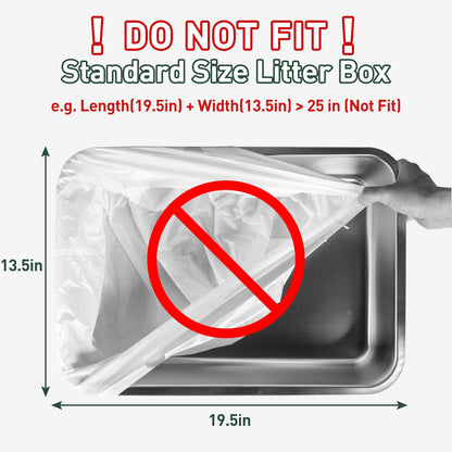 ANWA 120 Count Cat Litter Box Liners for Automatic Cat Litter Box
